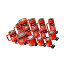 Portable 20 ton hydraulic jack ram with handle and screw-on hose connector