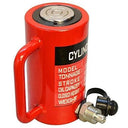 High pressure hydraulic jack ram with quick coupler for industrial lifting