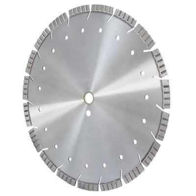 20" All Turbo Segmented Diamond Saw Blade 12mm Rim Undercut by 15mm Segmented Rim