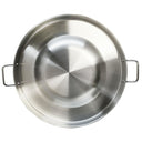 22" Round Stainless Steel Concave Comal Bola Taco Grill Pan Frying Wok