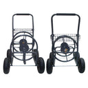 225 Ft Garden Water Hose Reel Cart with 10" Pneumatic Tires Heavy Gauge Steel Frame, Brass & Galvanized Fittings, Rust Resistant, Long-Lasting Powder Coated Finish