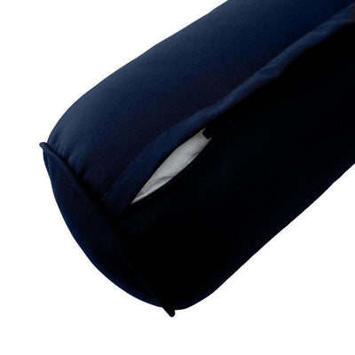 23 x 6 Pipe Trim Small Outdoor Bolster Pillow Cushion Insert Slip Cover-AD101
