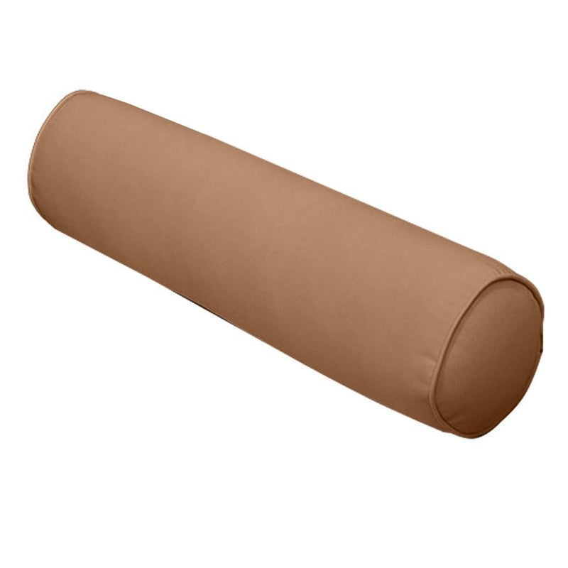 23 x 6 Pipe Trim Small Outdoor Bolster Pillow Cushion Insert Slip Cover-AD104