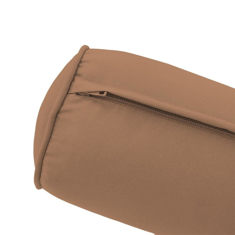 23 x 6 Pipe Trim Small Outdoor Bolster Pillow Cushion Insert Slip Cover-AD104