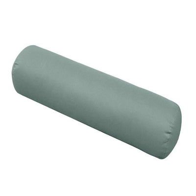23" x 6" Knife Edge Small Outdoor Bolster Pillow Cushion Insert Slip Cover-AD002