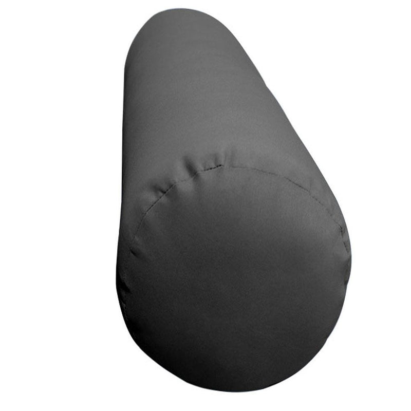 23" x 6" Knife Edge Small Outdoor Bolster Pillow Cushion Insert Slip Cover-AD003