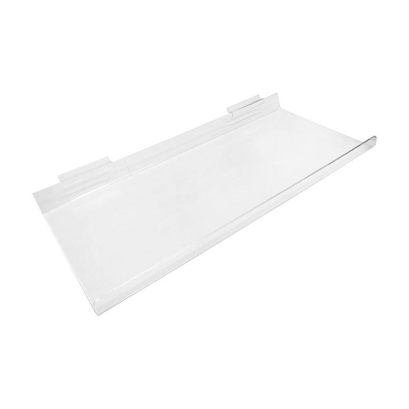 24 Ich Lucite Clear Acrylic Slatwall Slant Shelf Retail Display Fixture