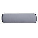 24 x 6 Contrast Pipe Trim Medium Outdoor Bolster Pillow Cushion Insert Slip Cover-AD001