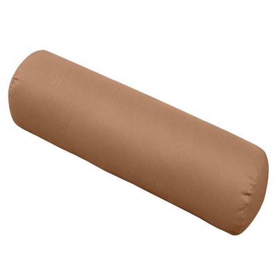 24 x 6 Medium Knife Edge Outdoor Bolster Pillow Cushion Insert Slip Cover-AD104