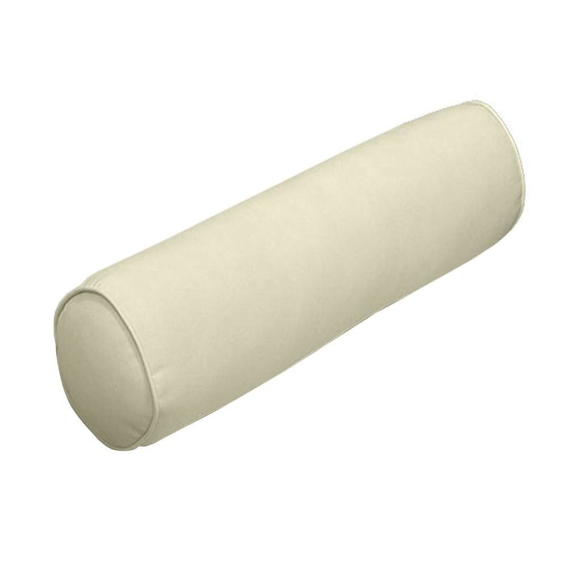 24 x 6 Pipe Trim Medium Outdoor Bolster Pillow Cushion Insert Slip Cover-AD005