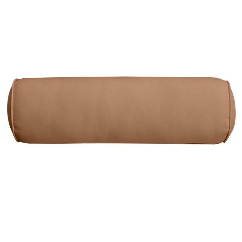 24 x 6 Pipe Trim Medium Outdoor Bolster Pillow Cushion Insert Slip Cover-AD104