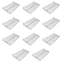 24'' x 12'' Chrome Pegboard Wire Flat Grid Shelf Shelves Retail Display - 10 Pc