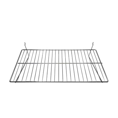 24'' x 12'' Chrome Pegboard Wire Flat Grid Shelf Shelves Retail Display - 10 Pc