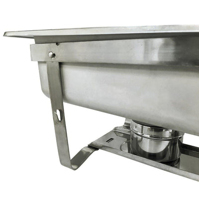 24''L x 14''W Stainless Steel Chafer Chafing Dish Full Size Buffet Trays + 2 1/2 Size Dish Pans Inserts