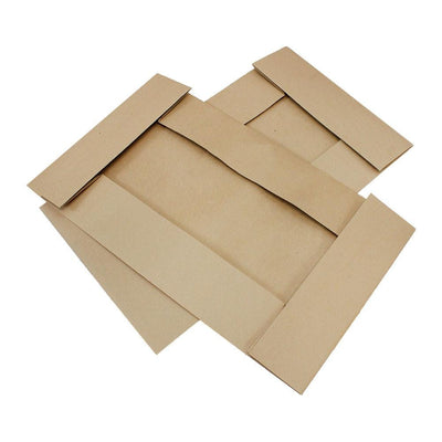 24x 14x 4 Kraft Pinstripe Two Piece Apparal Gift Boxes - 25 Pc