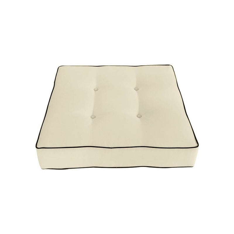 24x24x5 Double Piped w/Buttons Ottoman Cushion Chair In/Outdoor Polyester-AD006