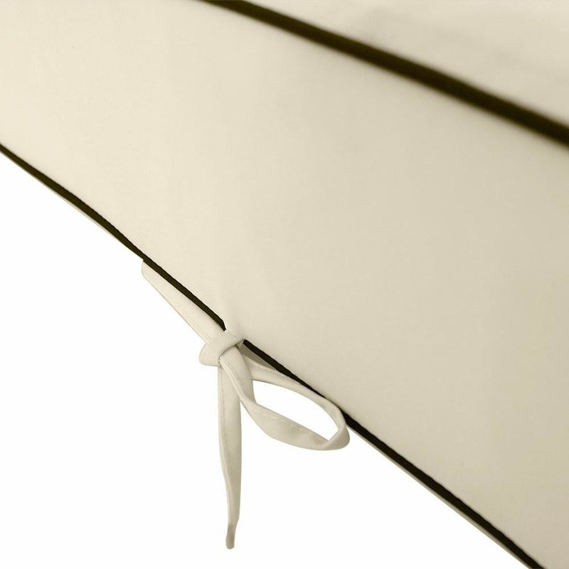 24x24x5 Double Piped w/Buttons Ottoman Cushion Chair In/Outdoor Polyester-AD006