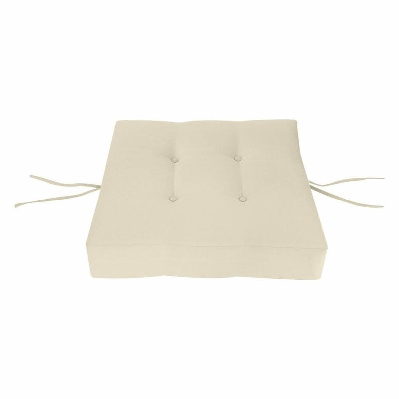 24x24x5 Knife Edge w/Buttons Ottoman Cushion Chair In/Outdoor Polyester-AD006
