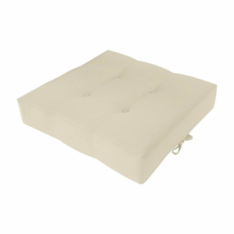 24x24x5 Knife Edge w/Buttons Ottoman Cushion Chair In/Outdoor Polyester-AD006