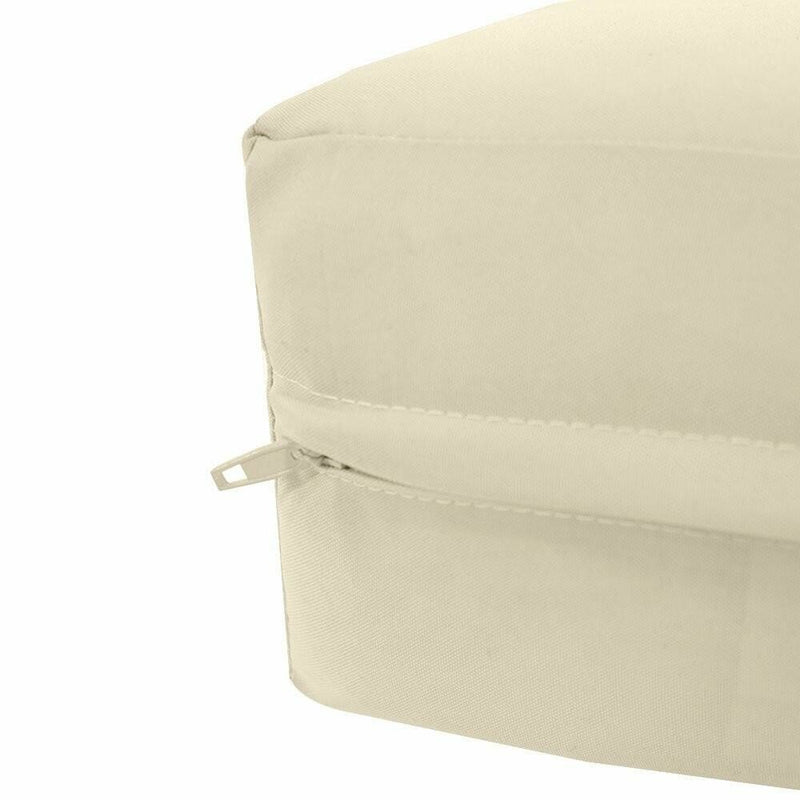 24x24x5 Knife Edge w/Buttons Ottoman Cushion Chair In/Outdoor Polyester-AD006