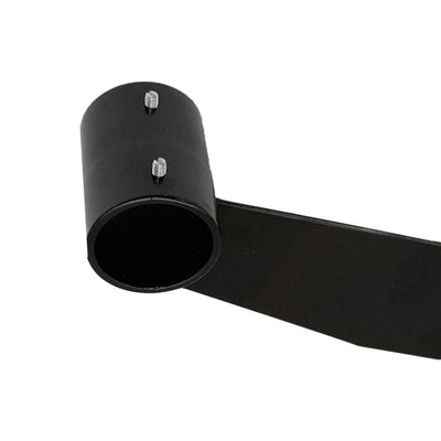 25 PC 12" SLATWALL HANGRAIL BRACKET Holding 1-1/4" Round Tube  For Retail Display - BLACK