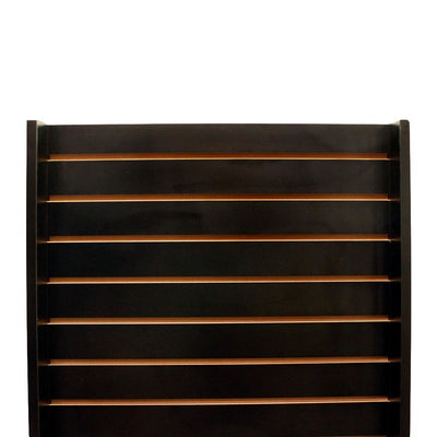 25"x25"x54" Black Slatwall Display Tower 2-Way Floor Merchandiser Stand for Retail Store Fixtures & Product Showcases