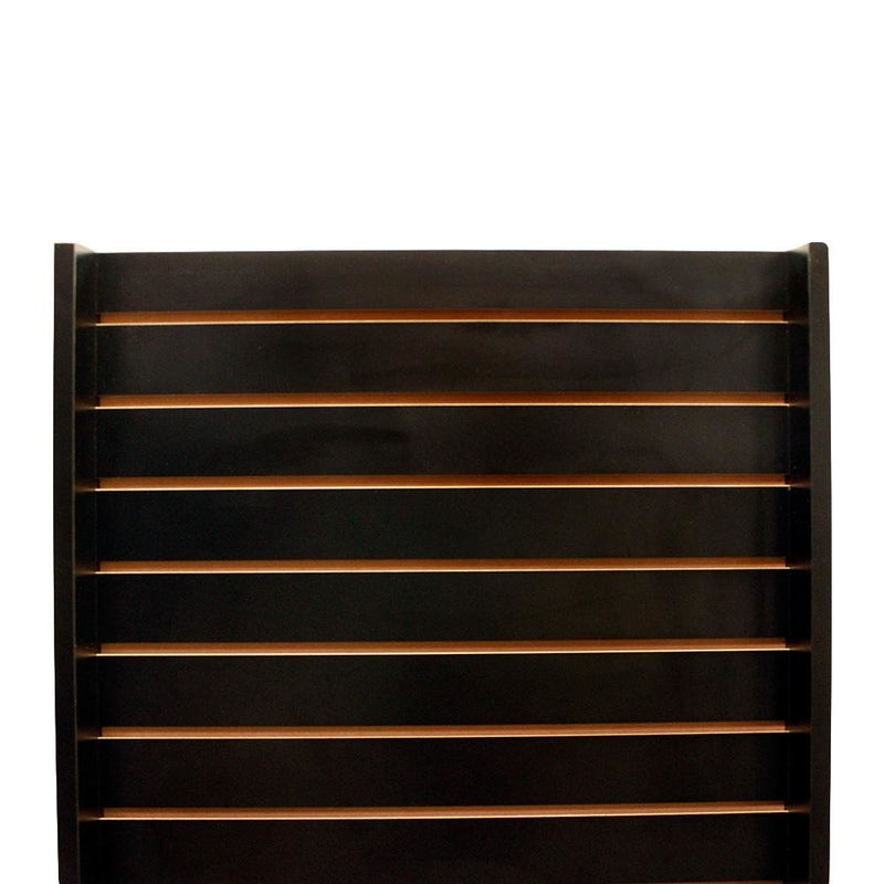 25"x25"x54" Black Slatwall Display Tower 2-Way Floor Merchandiser Stand for Retail Store Fixtures & Product Showcases