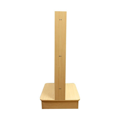 25"x25"x54" Maple Slatwall Display Tower 2-Way Floor Merchandiser Stand for Retail Store Fixtures & Product Showcases