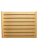 25” x 25” x 54” Maple 2-Way Slatwall Merchandiser Display Tower, Double-Sided Retail Floor Stand Fixture for Store, Boutique & Commercial Merchandising