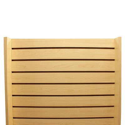 25"x25"x54" Maple Slatwall Display Tower 2-Way Floor Merchandiser Stand for Retail Store Fixtures & Product Showcases