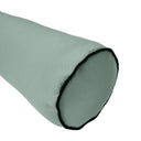 26 x 6 Contrast Pipe Trim Large Outdoor Bolster Pillow Cushion Insert Slip Cover-AD002