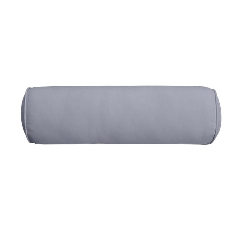 26 x 6 Pipe Trim Large Outdoor Bolster Pillow Cushion Insert Slip Cover-AD001