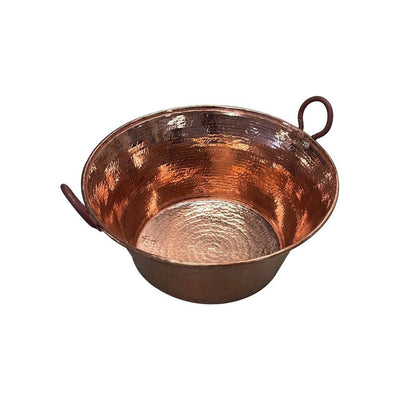 26" Heavy Duty Gauge Copper Jam Pan Cazo De Cobre Para Carnitas Tacos Large