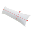 26" x 6" Large Lumbar Bolster Pillow Polyester Fill Fiber