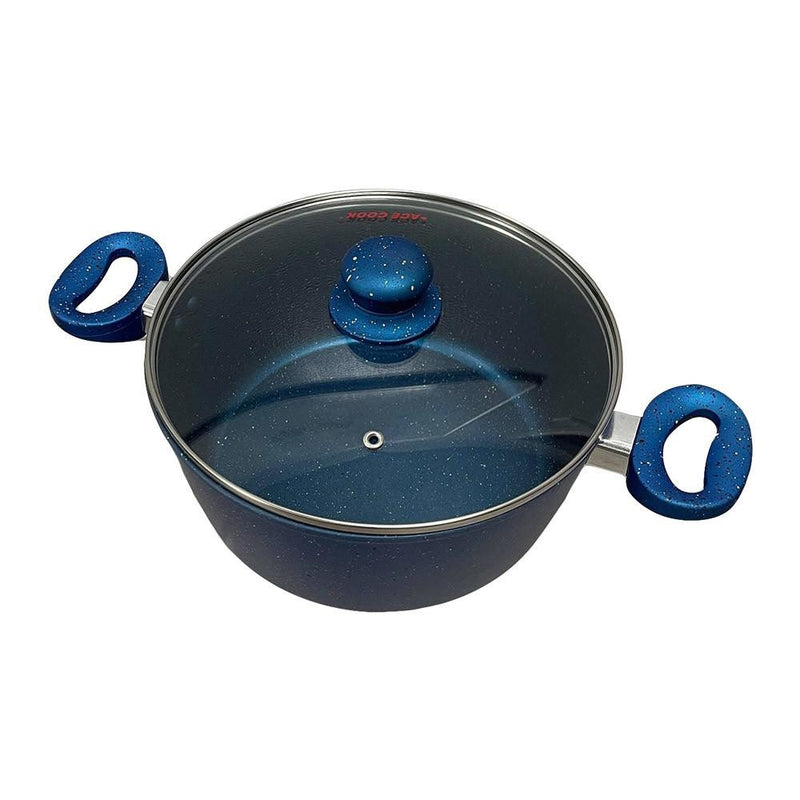 26cm Non-Stick Pot Cookware With Lid 6 Quart