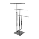 28-1/2''H 3 Tier Chrome Adjustable Jewelry Stand Retail Store Display Fixture