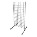 3 Chrome  Gridwall Panel 4 Ft Tall Wire Grid  Shelving Board T-Leg Retail Display Fixture