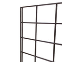 3 GLOSS BLACK Gridwall Panel 4 Ft Tall Wire Grid Shelving Board T-Leg Retail Display Fixture