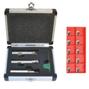 3 Pc 1/2'' Indexable End Mill Shank 90 Degree Shoulder 10 PC APKT1003 Insert Lathe Tool Bit