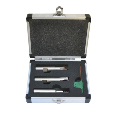 3 Pc 1/2'' Indexable End Mill Shank 90 Degree Shoulder 10 PC APKT1003 Insert Lathe Tool Bit