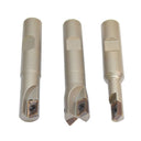 3 Pc 1/2'' Indexable End Mill Shank 90 Degree Shoulder 10 PC APKT1003 Insert Lathe Tool Bit