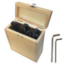 3 PC End Mill R8 Shank Indexable End Mill Set 1.0", 1-1/4", 1-1/2"