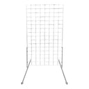 3 WHITE Gridwall Panel 4 Ft Tall Wire Grid Shelving Board T-Leg Retail Display Fixture