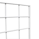 3 WHITE Gridwall Panel 4 Ft Tall Wire Grid Shelving Board T-Leg Retail Display Fixture