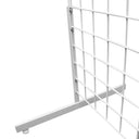 3 WHITE Gridwall Panel 4 Ft Tall Wire Grid Shelving Board T-Leg Retail Display Fixture