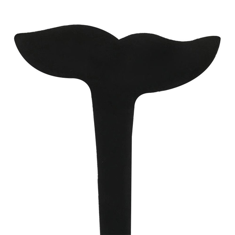 3 x 5 Black Velvet Leaf Shape Earring Display Stand