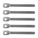 3-1/2"L T316 SS Threaded Eye Tab Bolt With Set Of 5 PC 5/16'' - 24 Thread Size Boat Marine