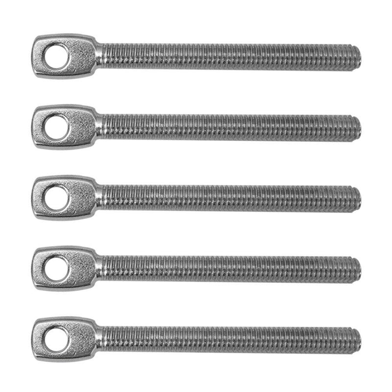 3-1/2"L T316 SS Threaded Eye Tab Bolt With Set Of 5 PC 5/16&