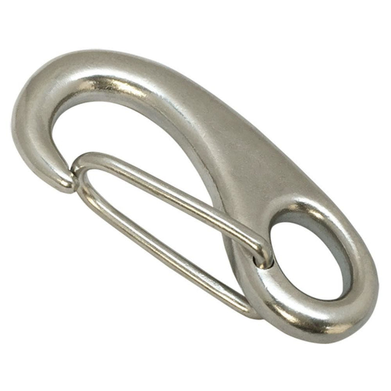 3-3/4"  Gate Snap Hook Carabiner SS316 For Boat Rigging 1,000 Lbs