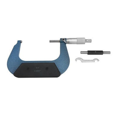 3-4'' Solid Metal Frame Outside Micrometer 0.0001" Graduation